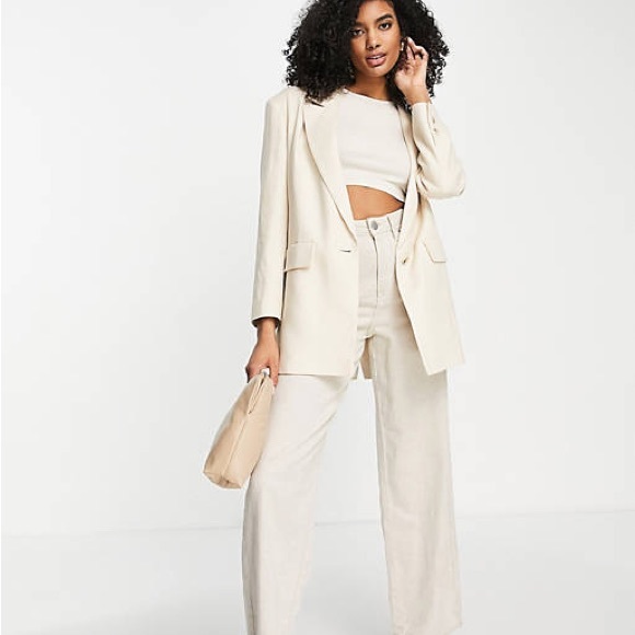 Topshop cream blazer. - Picture 1 of 9